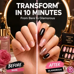 Uñas Postizas de Alta Calidad para el Black Friday, 24 Piezas, Color Terracota Quemado, Almendradas Cortas, Mate, Tono <span class=keywords><strong>Tierra</strong></span> Otoñal, Venta al Por Mayor - Product Image 6