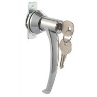 Serrure de garniture de poignée de porte de sécurité en alliage de zinc avec dispositif de sortie de panique de porte coupe-feu à clé