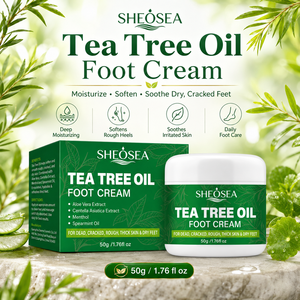 <span class=keywords><strong>Crema</strong></span> para <span class=keywords><strong>Pies</strong></span> con Aceite de Árbol de Té Natural, Hidratante, Calmante para Piel Irritada, Refrescante para <span class=keywords><strong>Pies</strong></span> <span class=keywords><strong>Cansados</strong></span>, <span class=keywords><strong>Crema</strong></span> para el Cuidado de los <span class=keywords><strong>Pies</strong></span> OEM - Product Image 2