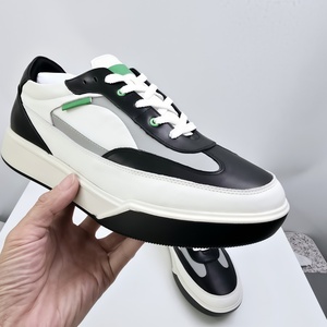 Baskets en <span class=keywords><strong>cuir</strong></span> de luxe pour hommes, style coréen, tendance transfrontalière, avec lacets tressés spéciaux et <span class=keywords><strong>cuir</strong></span> de vachette assorti - Product Image 4