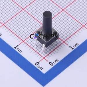 TS-1095PD-A17B3-D2 Tactile Switch Through hole-4P,6x6mm Switch Single Pole Single Throw Round Button 2.5N Through Hole - Product Image 1