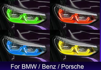 Module de panneau LED DRL multicolore RGB à commande par application 12V pour BMW X3 X4 G01 G02 G08 pré-LCI 2018 2019 2020 2021 Accessoires