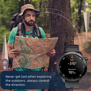 Definite Smart <b>Watch</b> Xtrek2 GPS Sports 3ATM Waterproof <b>Compass</b> Altitude Barometer 60+ Sport Modes 370mAh Black Orange - Product Image 6