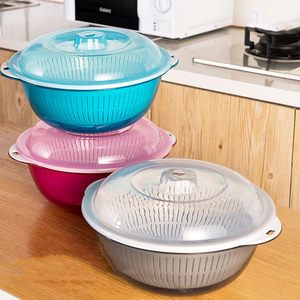 Giỏ trái cây nhựa cống nhựa Giỏ nhà bếp Giỏ bếp Lọc colanders lọc bồn rửa colander với màu sắc rõ ràng - Product Image 4