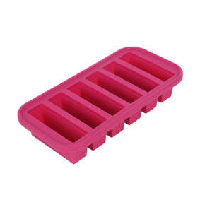 Bac à glaçons en silicone pour congélateur, logo personnalisé, 4 trous, <span class=keywords><strong>moule</strong></span> à glaçons ronds en silicone de grande taille avec couvercle - Product Image 4
