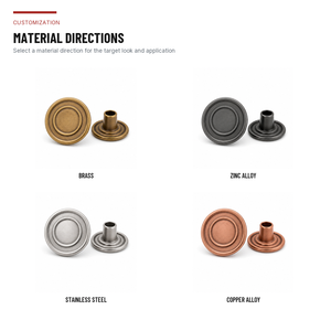 Fabricant vietnamien de boutons et rivets vintage personnalisés pour jeans, attaches en denim de couleur personnalisée pour jupes et shorts - Product Image 3