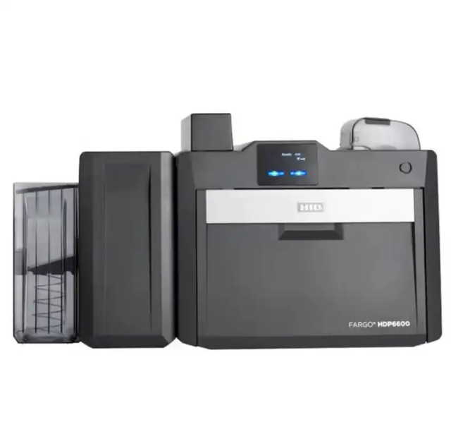 Original Fargo HID HDP6600 ID PVC Card Printer Machine Plastic Nfc Retransfer Business Double Sided Printing ID IC Access Card