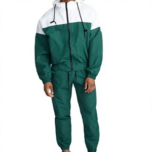 Ensemble coupe-vent personnalisable pour homme en nylon : veste et pantalon, tenue de sport coupe-vent, streetwear, fournisseur de vêtements de sport sur mesure - Product Image 3