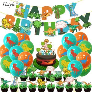 Niño niña regalos <span class=keywords><strong>de</strong></span> <span class=keywords><strong>cumpleaños</strong></span> dinosaurio Banner <span class=keywords><strong>Jurassic</strong></span> <span class=keywords><strong>World</strong></span> fiesta <span class=keywords><strong>de</strong></span> <span class=keywords><strong>cumpleaños</strong></span> temática <span class=keywords><strong>para</strong></span> niños Baby Shower Dino fiesta decoraciones SET110 - Product Image 4