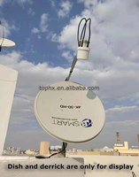 Antenne à alimentation double polarité 1700-4000 MHz à gain élevé 32 dBi, réflecteur parabolique maillé, antenne MIMO Wifi 4G 5G