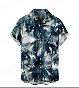 Chemise hawaïenne en coton pour homme, à manches courtes, <span class=keywords><strong>d</strong></span>écontractée, confortable, à imprimé 3D, boutonnée, en gros - Product Image 5