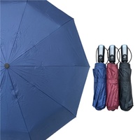 YS-3127 Parapluie pliant anti-UV coupe-vent léger et portable à ouverture et fermeture automatiques, en tissu pongé, personnalisable avec logo