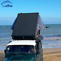 Aluminium-Hartschalen-Dachzelt aus Oxford-Gewebe, Wasserdicht, Vier-Jahreszeiten-Zelt mit Schnellaufbau für Outdoor-Camping & Glamping SUV/LKW