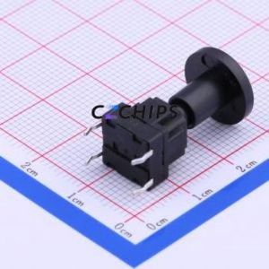 TSW101G228-250M Tactile Switch Through hole Component (THT) Switch Single Pole Single Throw Round Button 2.3N Through Hole - Product Image 2