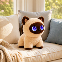 Jouet pour chat qui miaule, activé par le son, approuvé EN71, léger et portable, cadeau de Thanksgiving, confort pour les personnes atteintes de démence, décoration pour la maison