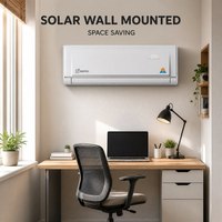 Climatiseur mural solaire avec une efficacité de 9000 BTU, système split compact pour le refroidissement des petites pièces et des bureaux