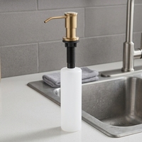 Pompe distributrice en plastique et acier inoxydable Longan Chrome pour désinfectant pour les mains, shampoing, savon, chaussures, cuisine, fabriqué en Chine