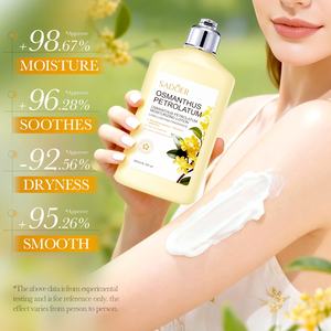 Burro Corpo Nutriente all'Osmanto SADOER OEM all'Ingrosso, Lozione Corpo Profumata Idratante e Sbiancante per Donne - Product Image 2