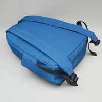 Usine directement vendre unisexe 75DPolyester brique rouge usage décontracté deux poches avant métallisé fermeture éclair léger sac à dos sac d'école
