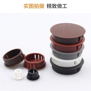 Bouchon de trou à clipser en plastique rond, capuchon à vis amovible, couvercle décoratif pour meubles, couvercle de sécurité pour porte - Product Image 4