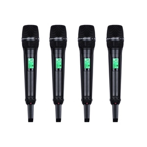 Microphone sans fil UHF professionnel SKM9000 4 canaux en métal pour spectacle sur scène/chant/<span class=keywords><strong>karaoké</strong></span> - Product Image 5