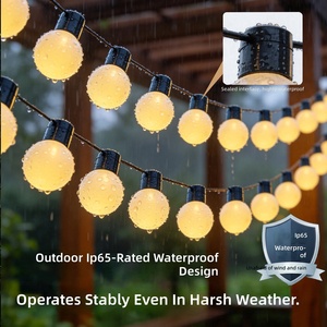 <span class=keywords><strong>Guirnalda</strong></span> de <span class=keywords><strong>Luces</strong></span> Solares LED YN Starlight para Exteriores, 5m, IP65 Impermeable, para Camping, Balcón, Decoración Navideña, Solar/CA/Batería - Product Image 2