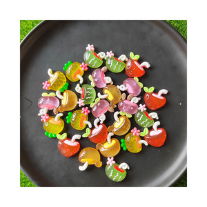 Cabochons d'été ananas pour boissons aux fruits Flatback Resin Kawaii Slime Charms - Product Image 2