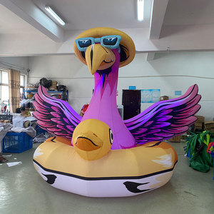 <span class=keywords><strong>Flamant</strong></span> <span class=keywords><strong>rose</strong></span> <span class=keywords><strong>gonflable</strong></span> géant avec lunettes, animaux gonflables pour la décoration d'événements - Product Image 1