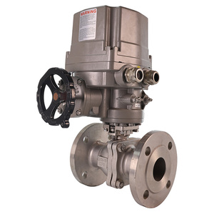 Vannes à boisseau sphérique intelligentes motorisées à 2 voies en acier inoxydable standard, à bride, OEM TOQG-94C2-16-P, robustes - Product Image 3