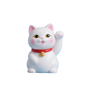 Nhựa Handmade Mèo May Mắn Tượng Với Cánh Tay Vẫy Năng Lượng Mặt Trời Fortune Mèo Cho Phía Trước Bàn Xe Kinh Doanh Mở Trang Trí Nội Thất Thanh Lịch Mèo Thiết Kế - Product Image 1