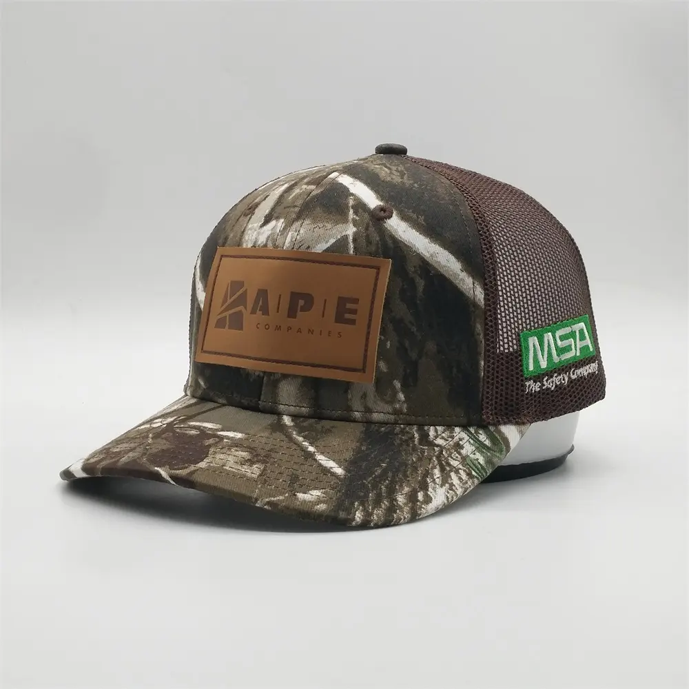 Tùy Chỉnh Lưới Kỹ Thuật Số Camo Trucker Hat,6 Bảng USA Cờ Tactical Cap,Hook Vòng Điều Hành Mũ