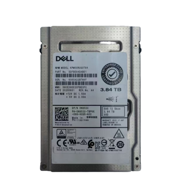 Original DELL 7.68T NVME 2.5 SFF 0FWYRY KCD5XLUG7T68 in Stock