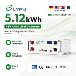 แบตเตอรี่สำรองไฟบ้าน LVFU ความจุ 5kWh 10kWh 15kWh รุ่น EU/MY/PK/ID/PH พร้อมส่ง แบตเตอรี่ลิเธียม 48V 100Ah แบบ Deep Cycle ชนิด Lifepo4 - Product Image 1