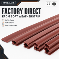 Bande d'étanchéité autocollante en silicone souple et élastique, écologique, coupe facile, pour fenêtres et portes, anti-vent et anti-poussière, vente en gros usine