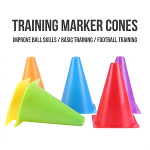 Conos de Agilidad de Fútbol de PE Duradero de 18 cm al por Mayor, Conos de Entrenamiento de Fútbol Coloridos, Marcadores de Obstáculos para Entrenamiento de Velocidad Atlética - Product Image 4
