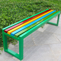 Ensemble de table et de chaises HWY-11 pour l'extérieur en bois pour la cour parc loisirs heure du thé conception de table longue