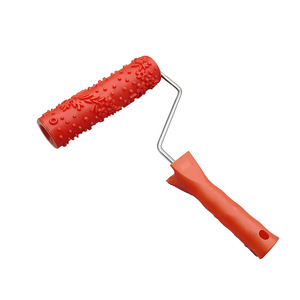 7'' Texture <b>Roller</b> DIY Decorative Art Pattern <b>Paint</b> <b>Roller</b> Rubber <b>Roller</b> for Walls Furnitures and Floors Decoration - Product Image 2