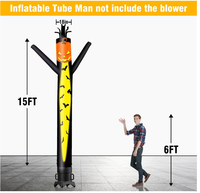 Conception personnalisée Air Dancers Gonflable Tube Homme Halloween Thème Fantôme 10ft 12ft Grand Wacky Agitant Gonflable Dancing Tube Guy