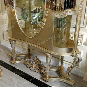 Mobile Porta Vini Turco di Lusso Personalizzato in Legno Intagliato a Mano, Arredamento di Alta Gamma per Soggiorno, Vetrina Espositiva - Product Image 4