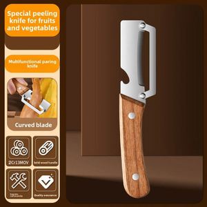 Éplucheur manuel multifonctionnel en acier inoxydable pour légumes, fruits, asperges, canne à sucre, couteau de cuisine - Product Image 3