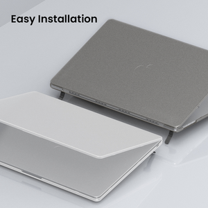 Funda Rígida Ultrafina Mate para MacBook de 13/14/15/16 Pulgadas, Cubierta Esmerilada para Portátil con Patas de Soporte Metálicas Antideslizantes - Product Image 3