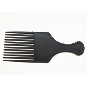 Peigne à cheveux noir à dents multiples, outil de coiffage en plastique pour tresser et lisser les cheveux - Product Image 2