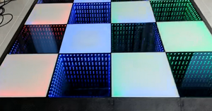 Luces LED para Pista de Baile, Inalámbricas, Portátiles, con Efecto Espejo Infinito 3D, RGB, para Fiestas y DJ - Product Image 2