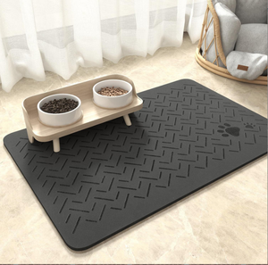 Tappetino per animali domestici personalizzabile Premium in gomma antiscivolo morbida e resistente facile da pulire e <span class=keywords><strong>lavabile</strong></span> per stuoia di alimentazione per animali domestici - Product Image 6