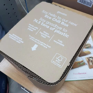 cardboard insulated cold chain boxes for frozen meat/food