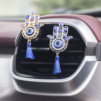 Nouveau Bohème Styles Alliage Moderne Palm Devil Eye Voiture Climatisation Vent Parfum Clip Décoration Intérieur Désodorisant
