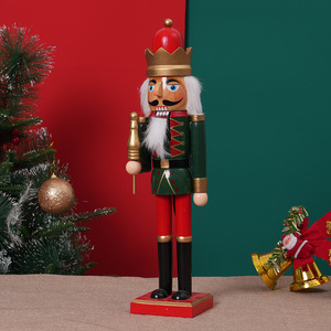 YUELIAN Casse-noisette en bois de haute qualité de 38 cm, décoration de bureau pour Noël, cadeau de fête, jouet de Noël - Product Image 3