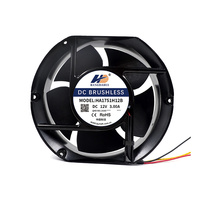 Ventilateur haute performance 172x150x51mm DC 12V pour systèmes de stockage d'énergie, armoires de batteries et appareils industriels