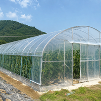 Film de serre transparent HNTF Tianfeng, rouleau de 20 g/m², 150/200 microns, résistant aux UV, en PE, 6m-12m x 50m, pour tunnel de culture de légumes