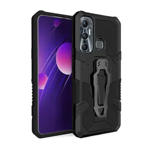 For Infinix Hot11 Hot 11 Play 11S NFC Shockproof Cover Anti-drop MechWarrior Plastic Back Clip Coque Wholesale Armor Phone Case